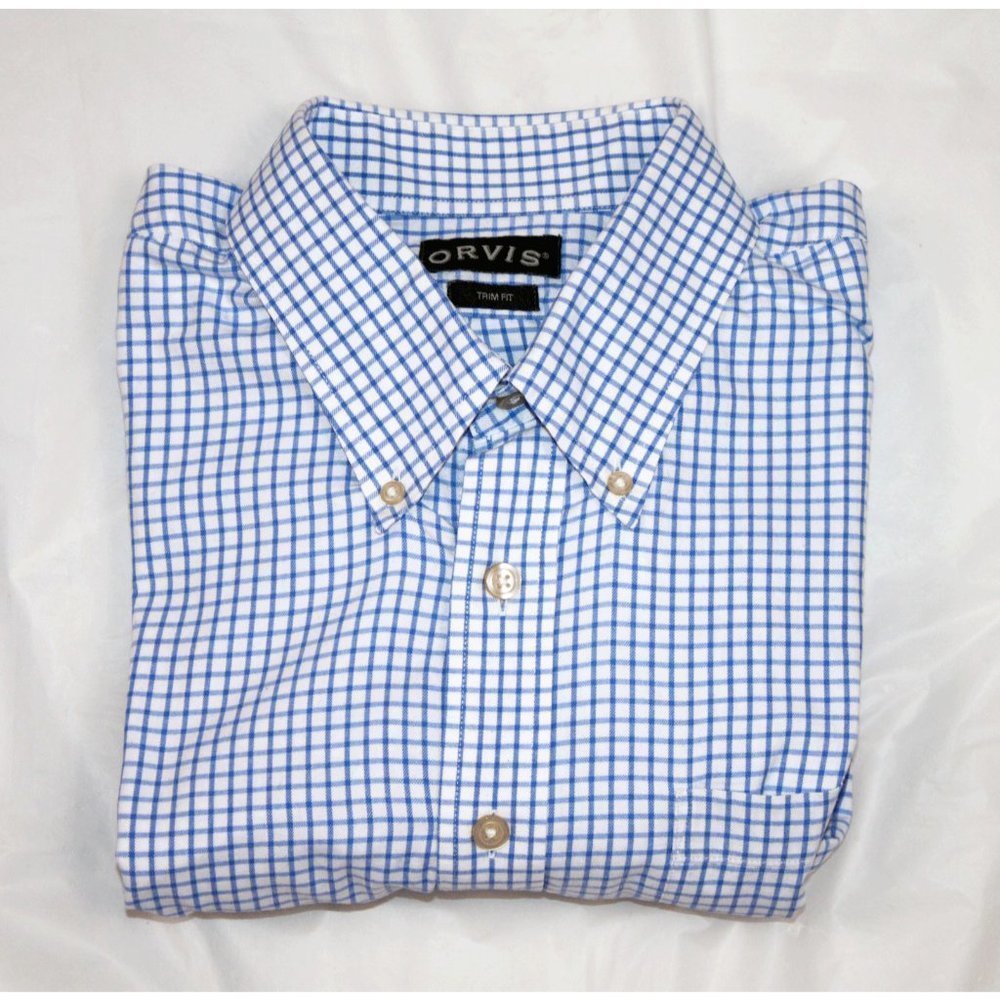 Orvis Trim Fit Mens Long Sleeve Button Down Shirt Size XL - Picture 6 of 8
